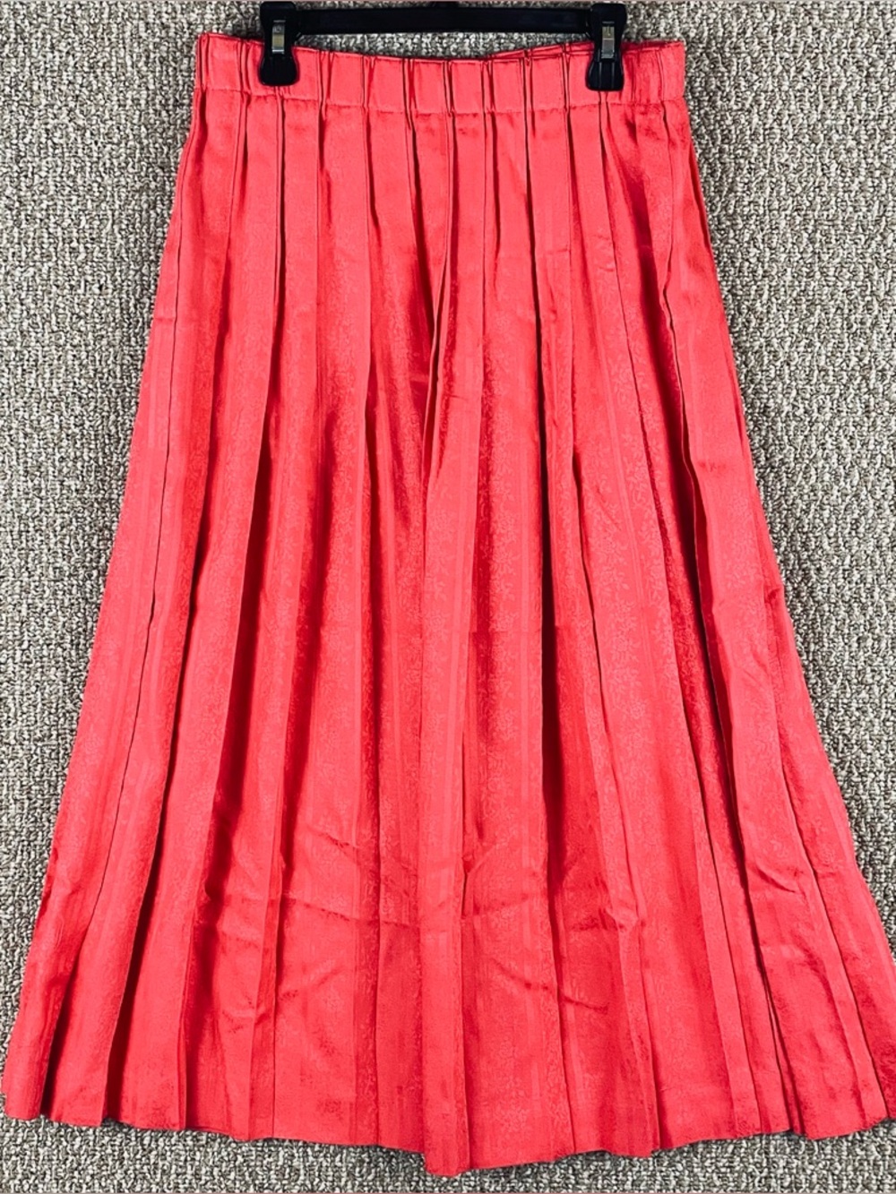 Vintage Susan Bristol Midi Skirt PM Pleated Chic 90s Twee Flowy USA Modest T624